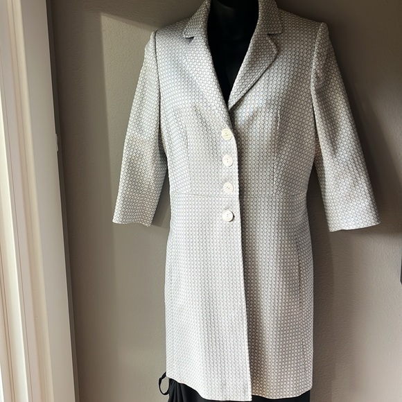 Curling Collection Jacquard 3/4 Sleeve Jacket- Made in France - Picture 2 of 16